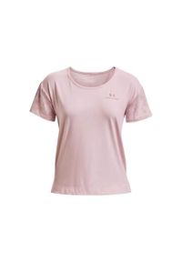 Koszulka treningowa damska Under Armour Rush Energy. Kolor: różowy. Długość rękawa: krótki rękaw. Długość: krótkie. Sport: bieganie