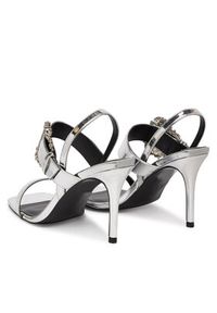 Versace Jeans Couture Sandały 80VA3S71 ZS406 900 Srebrny. Kolor: srebrny. Materiał: skóra #6