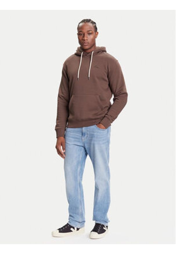 Quiksilver Bluza Salt Water Hoodie EQYFT05159 Brązowy Regular Fit. Kolor: brązowy. Materiał: bawełna