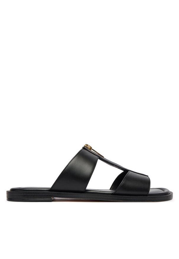 MICHAEL Michael Kors Klapki Berkley Flat 40S6BRFS1L Czarny. Kolor: czarny. Materiał: skóra