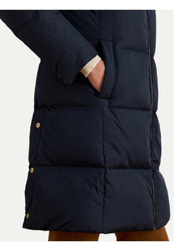 Lauren Ralph Lauren - LAUREN RALPH LAUREN Płaszcz zimowy 297P04126003 Granatowy Straight Fit. Kolor: niebieski. Materiał: syntetyk. Sezon: zima