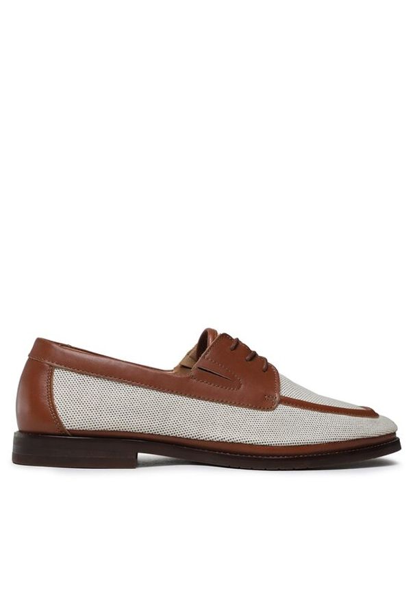 Gino Rossi Półbuty MAURIZIO-01 122AM Beżowy. Kolor: beżowy. Materiał: materiał