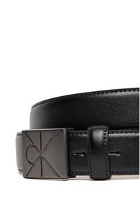 Calvin Klein Pasek Męski Emblem Plaque Buckle 32Mm LV04D7046G Czarny. Kolor: czarny. Materiał: skóra #2