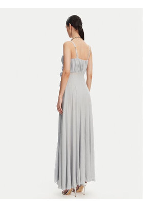 Elisabetta Franchi Sukienka wieczorowa AB-R22-52E2 Błękitny Regular Fit. Kolor: niebieski. Materiał: wiskoza. Styl: wizytowy