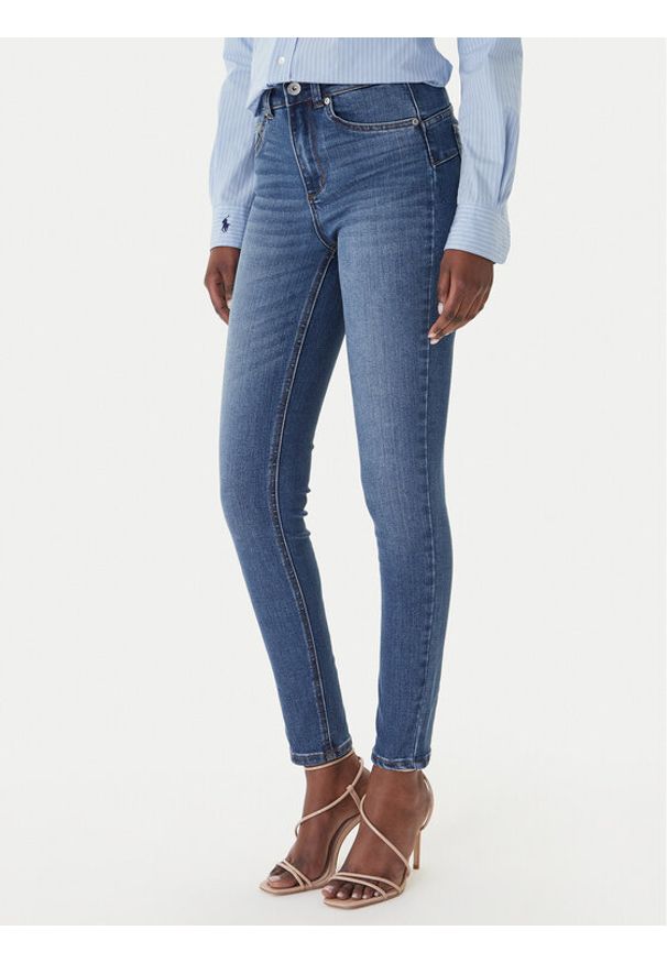 Liu Jo Jeansy UA6013 D0318 Granatowy Slim Fit. Kolor: niebieski