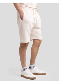 Big-Star - Szorty męskie dresowe kremowe Wladorsh 103/ Wlador 103. Kolor: kremowy. Materiał: dresówka. Wzór: nadruk, ze splotem. Sezon: lato. Styl: elegancki, klasyczny #6