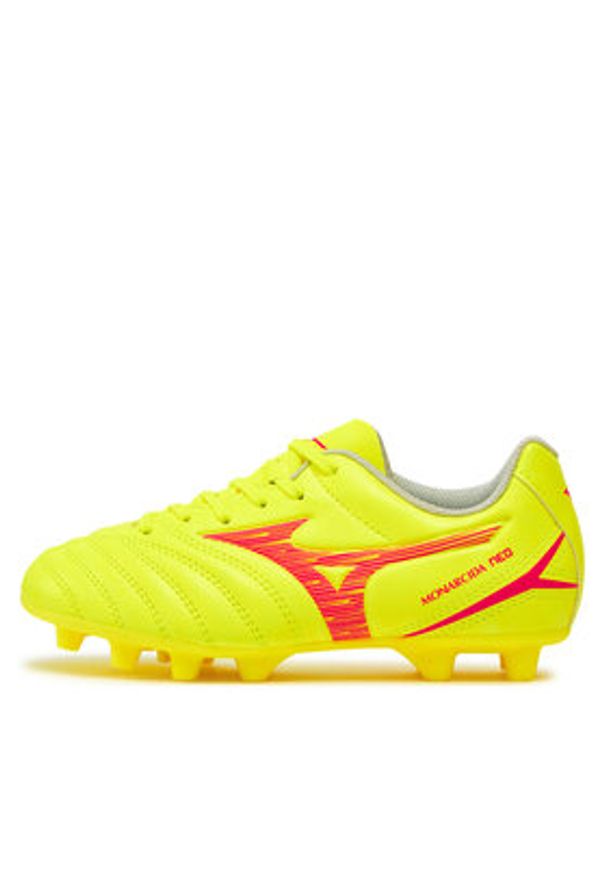 Mizuno Buty do piłki nożnej Monarcida Neo Iii Select Jr Md P1GB2425 Żółty. Kolor: żółty. Materiał: skóra
