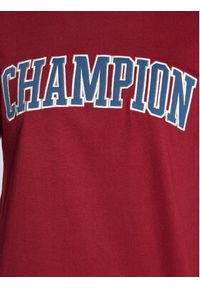 Champion T-Shirt Bookstore Logo 217882 Bordowy Regular Fit. Kolor: czerwony. Materiał: bawełna