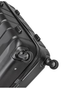 Ochnik - Komplet walizek na kółkach 19''/24''/28''. Kolor: czarny. Materiał: guma, poliester, materiał, kauczuk #14