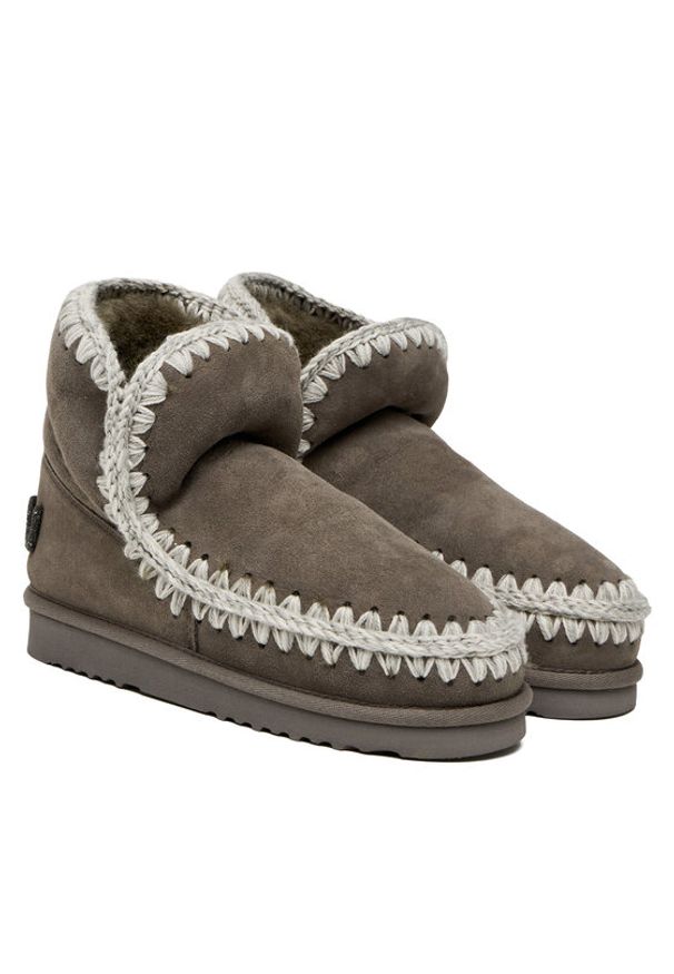 Mou Śniegowce MU.FW101050A Czarny. Kolor: czarny. Materiał: zamsz, skóra