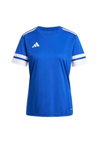 Adidas Sport Squa25 Jsy W Koszulka Damskie. Kolor: niebieski. Sport: piłka nożna