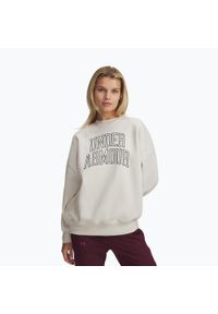 Bluza Under Armour Rival Fleece Varsity Crew. Kolor: biały. Sport: fitness #1