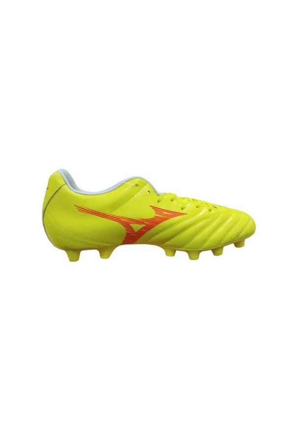 Buty piłkarskie Mizuno Monarcida Neo III Select MD safety yellow/fiery coral 2. Kolor: wielokolorowy, czerwony, zielony. Sport: piłka nożna