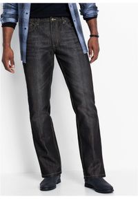 bonprix - Dżinsy regular fit ze stretchem, straight. Kolor: czarny #1