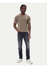 Hugo - HUGO T-Shirt Dero222 50466158 Beżowy Regular Fit. Kolor: beżowy. Materiał: bawełna #5