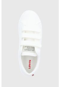 Levi's® - Levi's tenisówki Malibu 2.0 Velcro damskie kolor biały. Okazja: na spotkanie biznesowe. Nosek buta: okrągły. Zapięcie: rzepy. Kolor: biały. Materiał: włókno, guma. Styl: biznesowy #5
