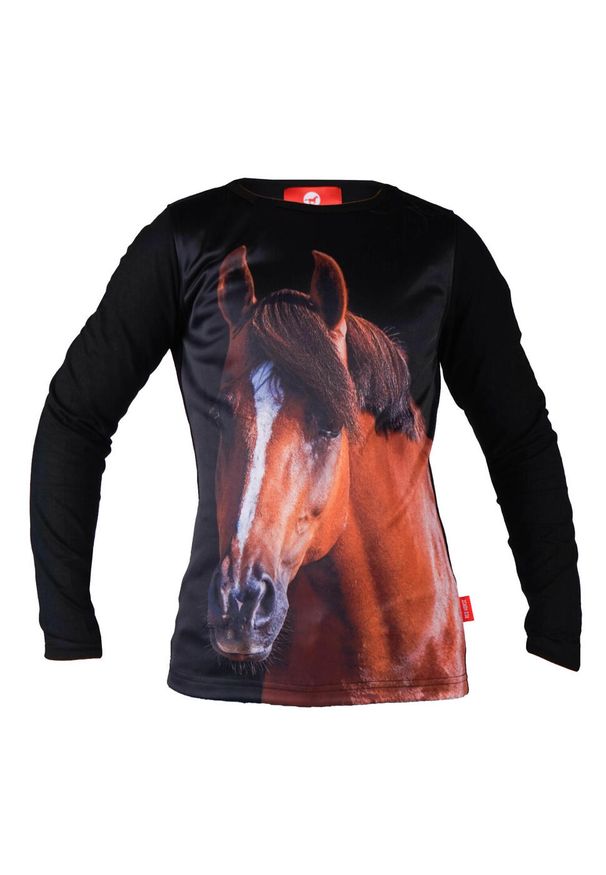 RED HORSE - Dziecięca koszulka z długim rękawem Red Horse Pixel. Kolor: czarny. Długość rękawa: długi rękaw. Długość: długie. Wzór: kolorowy