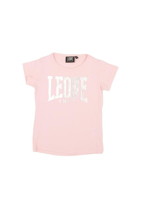 LEONE 1947 APPAREL - Podstawowy t-shirt dla dziewczynek z dużym logo. Kolor: różowy. Sport: joga i pilates