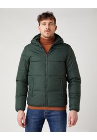 Wrangler - MĘSKA KURTKA ZIMOWA WRANGLER THE PUFFER DEEP FOREST W4D6WRG08 112141355. Sezon: zima #1