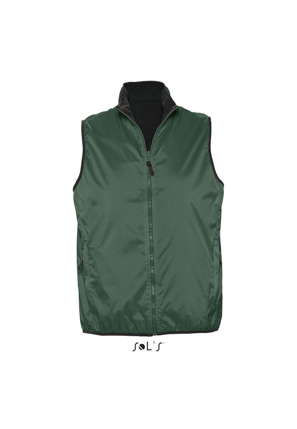 SOL'S - Kurtka bez rękawów Sol's Winner. Kolor: zielony. Długość rękawa: bez rękawów. Sport: turystyka piesza