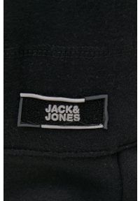Jack & Jones Spodnie męskie kolor czarny gładkie. Kolor: czarny. Wzór: gładki #3