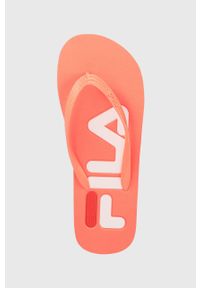 Fila japonki TROY ZEPPA damskie kolor pomarańczowy na płaskim obcasie. Kolor: pomarańczowy. Materiał: materiał. Obcas: na obcasie. Wysokość obcasa: niski #4