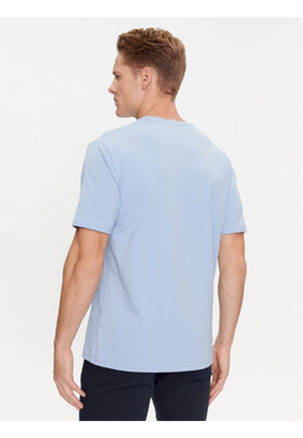 BOSS - Boss T-Shirt Tee 8 50501195 Błękitny Regular Fit. Kolor: niebieski. Materiał: bawełna