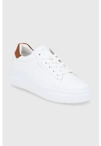 GANT - Gant Buty skórzane Coastride kolor biały na platformie. Nosek buta: okrągły. Zapięcie: sznurówki. Kolor: biały. Materiał: skóra. Obcas: na platformie #4