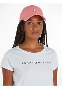 TOMMY HILFIGER - Tommy Hilfiger Czapka z daszkiem Essential Chic Cap AW0AW15772 Różowy. Kolor: różowy. Materiał: materiał #3
