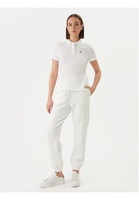 Lacoste Polo PF7839 Biały Classic Fit. Typ kołnierza: polo. Kolor: biały. Materiał: bawełna #2