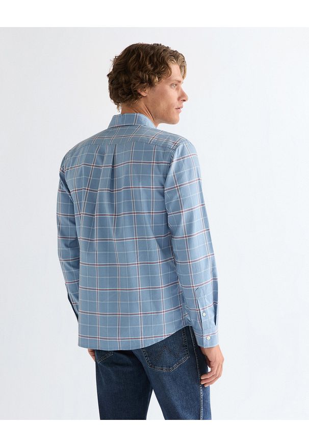 Wrangler - MĘSKA KOSZULA WRANGLER 1 PKT SHIRT ASHLEY BLUE 112378488
