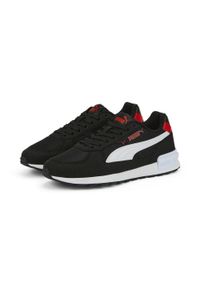 Buty dla dzieci Puma Graviton Jr. Okazja: na co dzień. Kolor: biały, czerwony, wielokolorowy, czarny. Materiał: guma, materiał, tkanina, syntetyk