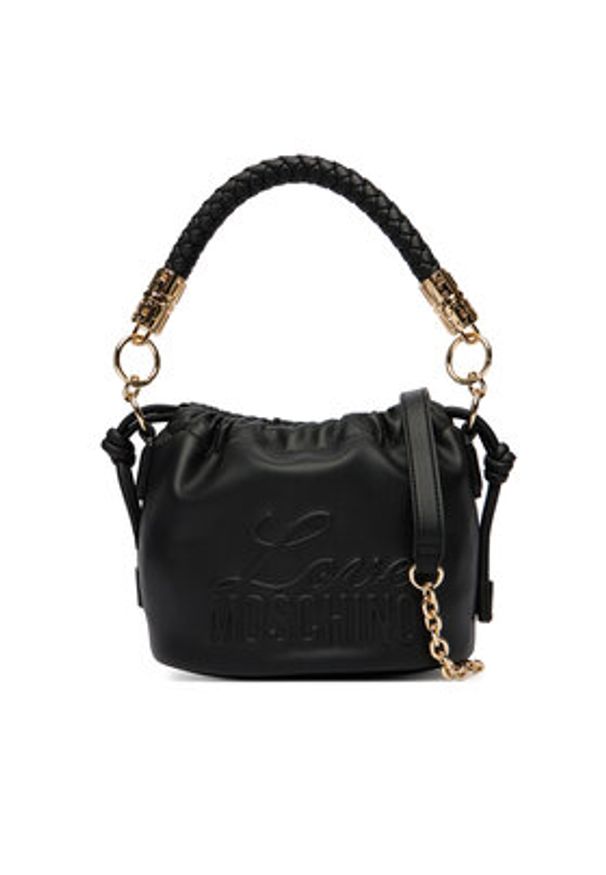 Love Moschino - LOVE MOSCHINO Torebka JC4220PP0OKA0000 Czarny. Kolor: czarny. Materiał: skórzane