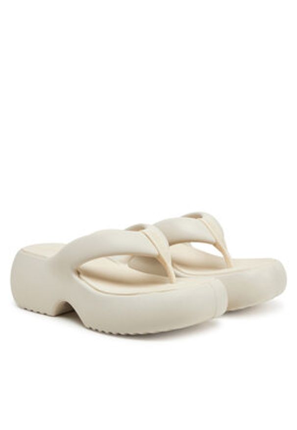 melissa - Melissa Japonki Melissa Free Fuzzy Platform Ad M 35875 Beżowy. Kolor: beżowy. Obcas: na platformie