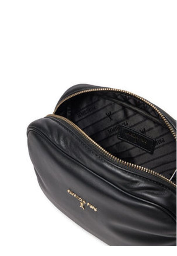 Patrizia Pepe Torebka 8B0192/L113-K103 Czarny. Kolor: czarny. Materiał: skórzane