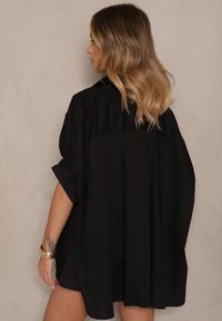 Renee - Czarna Koszula z Bawełny Oversize Zienessa. Okazja: na co dzień. Kolor: czarny. Materiał: bawełna. Styl: elegancki, casual #5