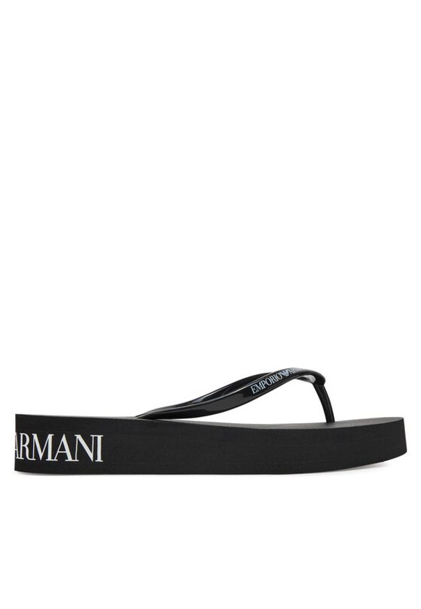 Emporio Armani Japonki XVQS09 XN118 00002 Czarny. Kolor: czarny