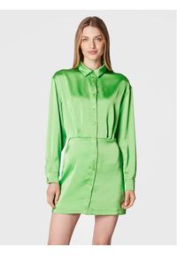 Samsoe & Samsoe - Samsøe Samsøe Sukienka koszulowa Liza F22300193 Zielony Regular Fit. Kolor: zielony. Materiał: syntetyk. Typ sukienki: koszulowe #1