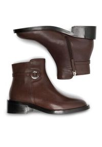 Gino Rossi Botki DORIS-110394 Brązowy. Kolor: brązowy. Materiał: skóra #2