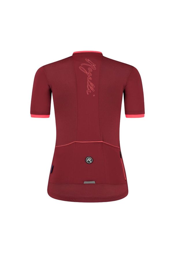 ROGELLI - Koszulka rowerowa damska Rogelli ESSENTIAL z krótkim rękawem. Kolor: czerwony, wielokolorowy, pomarańczowy. Długość rękawa: krótki rękaw. Długość: krótkie. Sport: kolarstwo