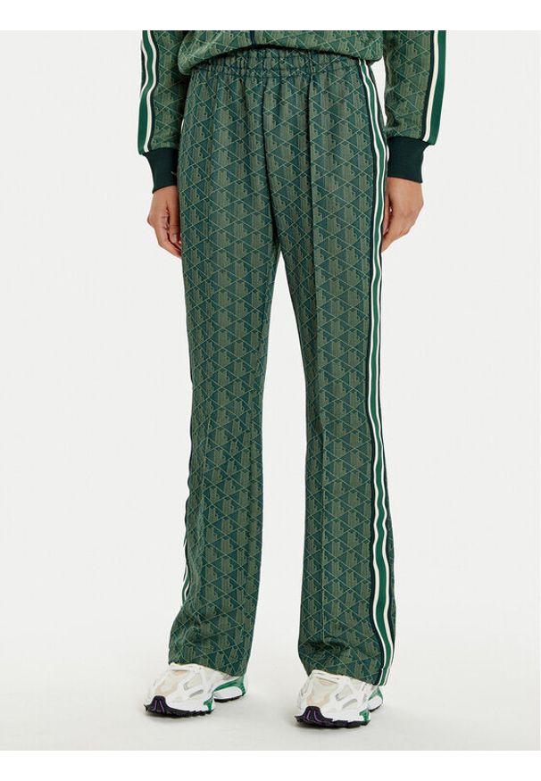 Lacoste Spodnie dresowe XF9313 Zielony Regular Fit. Kolor: zielony. Materiał: bawełna, syntetyk