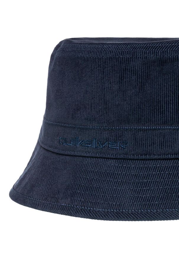 Quiksilver - Kapelusz bucket dla Mężczyzn CORD Czarny. Kolor: niebieski. Materiał: materiał, poliester, bawełna. Wzór: haft. Styl: klasyczny