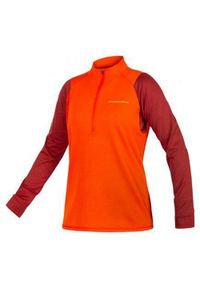 ENDURA - Longsleeve rowerowy damski Endura Singletrack Fleece. Kolor: czerwony. Długość rękawa: długi rękaw. Sport: kolarstwo #1