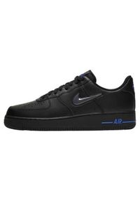 Buty do chodzenia męskie Nike Air Force 1 Jewel. Kolor: wielokolorowy, czarny. Materiał: materiał, skóra. Szerokość cholewki: normalna. Model: Nike Air Force. Sport: turystyka piesza