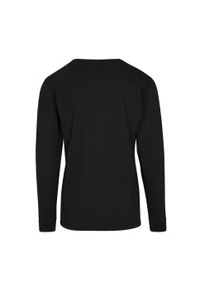 BUILD YOUR BRAND - Koszulka Z Długim Rękawem Unisex Dla Dorosłych Z Prążkowanymi Mankietami. Kolor: czarny. Materiał: prążkowany. Długość rękawa: długi rękaw. Długość: długie