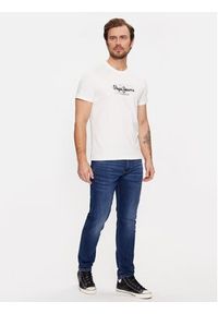 Pepe Jeans Jeansy Tapered PM207390CT4 Granatowy Tapered Leg. Kolor: niebieski