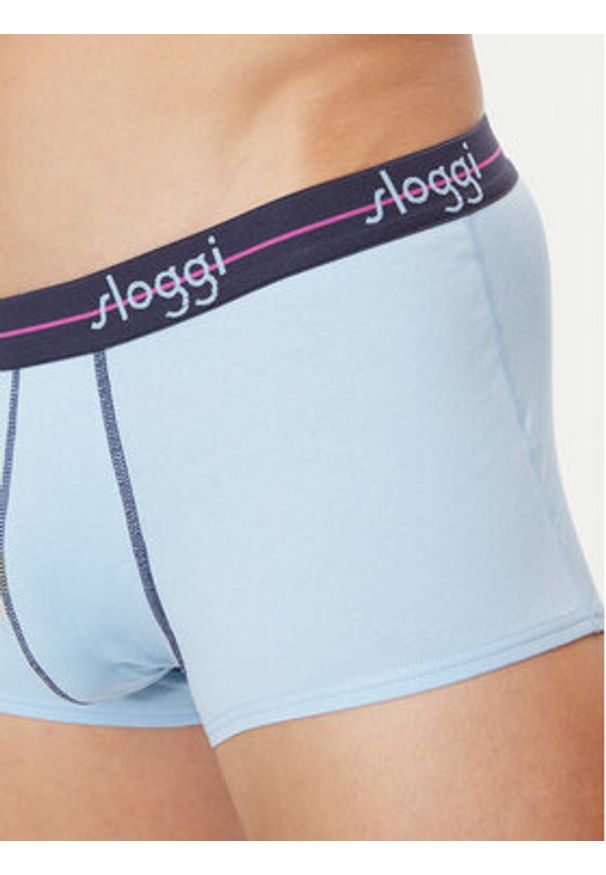 Sloggi Komplet 2 par bokserek 10206968 Niebieski. Kolor: niebieski. Materiał: bawełna