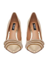 Nine West Szpilki CEO-MARIAM-01 Złoty. Kolor: złoty. Materiał: syntetyk, materiał. Obcas: na szpilce #7