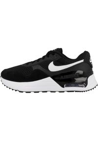 Buty do chodzenia męskie Nike Air Max System. Zapięcie: sznurówki. Kolor: wielokolorowy, czarny. Materiał: materiał, syntetyk, tkanina. Szerokość cholewki: normalna. Model: Nike Air Max. Sport: turystyka piesza