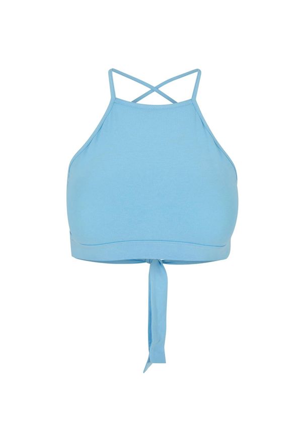 Urban Classics - Trójkątny Top Dla Pań I Panów. Kolor: niebieski. Sport: turystyka piesza